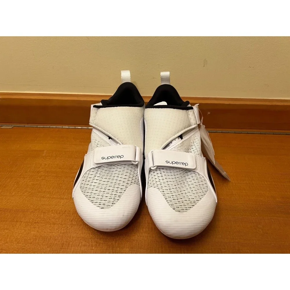 Nike SuperRep Cycle Indoor Cycling Shoes White Black Women’s Size 7.5 CJ0775-100 - Picture 2 of 5
